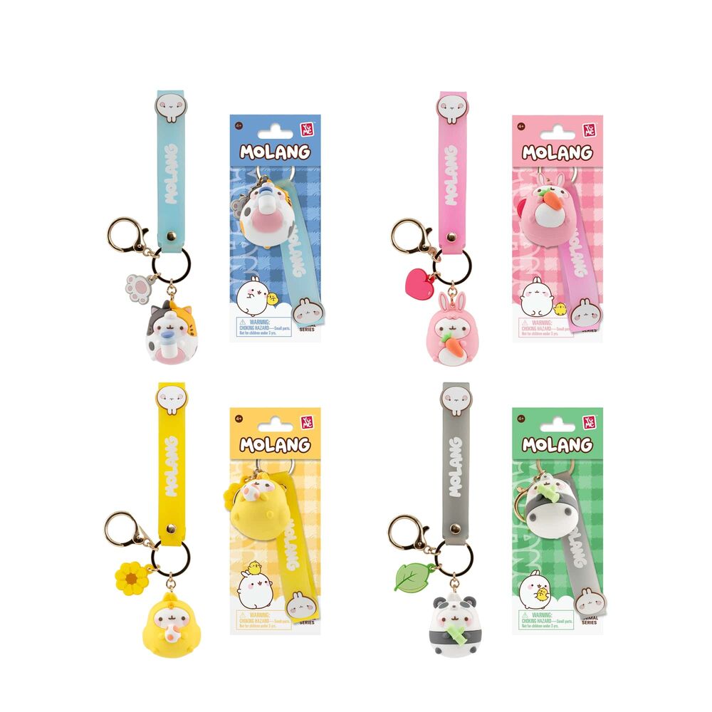 Molang Animal Costume assorted keychain figure 5cm