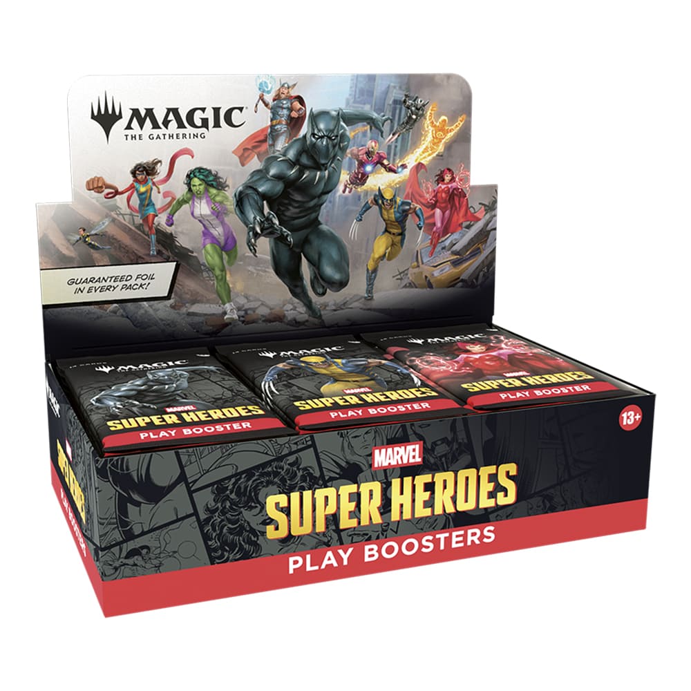 magic super hero booster box 30 bustine versione inglese