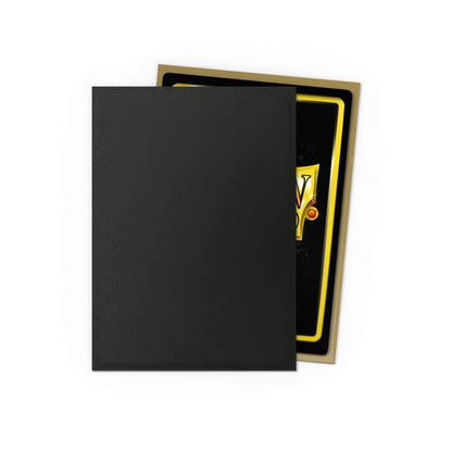 Dragon Shield Dual Matte – Black & Gold (100 Bustine Standard) sleeves