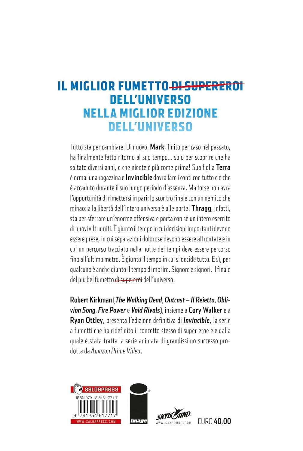 Invincible Omnibus Nuova Edizione Vol. 8 retro