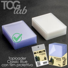 TcgLab - Box 25 Toploader - Classic Blue con Film Protettivo lab