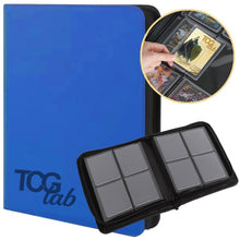 TcgLab - Raccoglitore Premium per Toploader 4 Tasche - 112 Toploader - Blu