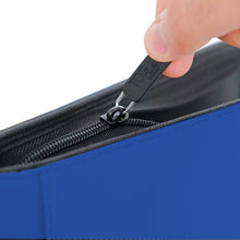 TcgLab - Raccoglitore Premium per Toploader 4 Tasche - 112 Toploader - Blu zip