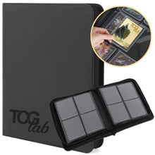TcgLab - Raccoglitore Premium per Toploader 4 Tasche - 112 Toploader - Nero