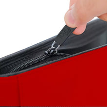 TcgLab - Raccoglitore Premium per Toploader 4 Tasche - 112 Toploader - Rosso zip