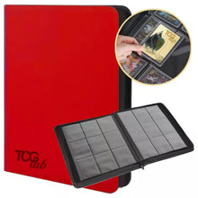 TcgLab - Raccoglitore Premium per Toploader 9 Tasche - 252 Toploader - Rosso