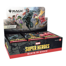 magic super hero booster box 30 bustine versione italiano